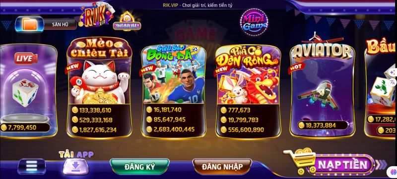 Tải app RIKVIP để chơi ngay