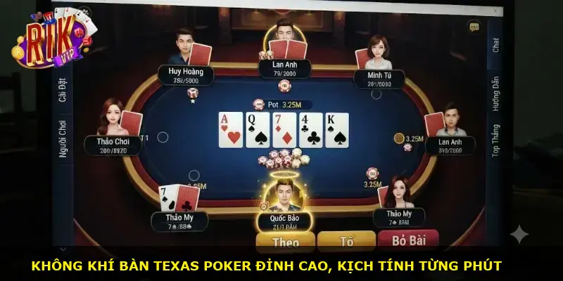 Texas poker Rikvip - ảnh 1